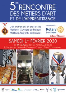 affiche rencontre des métiers d'art et de l'apprentissage