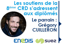 message parrain CRD Grégory Cuilleron et les partenaires enedis et suez