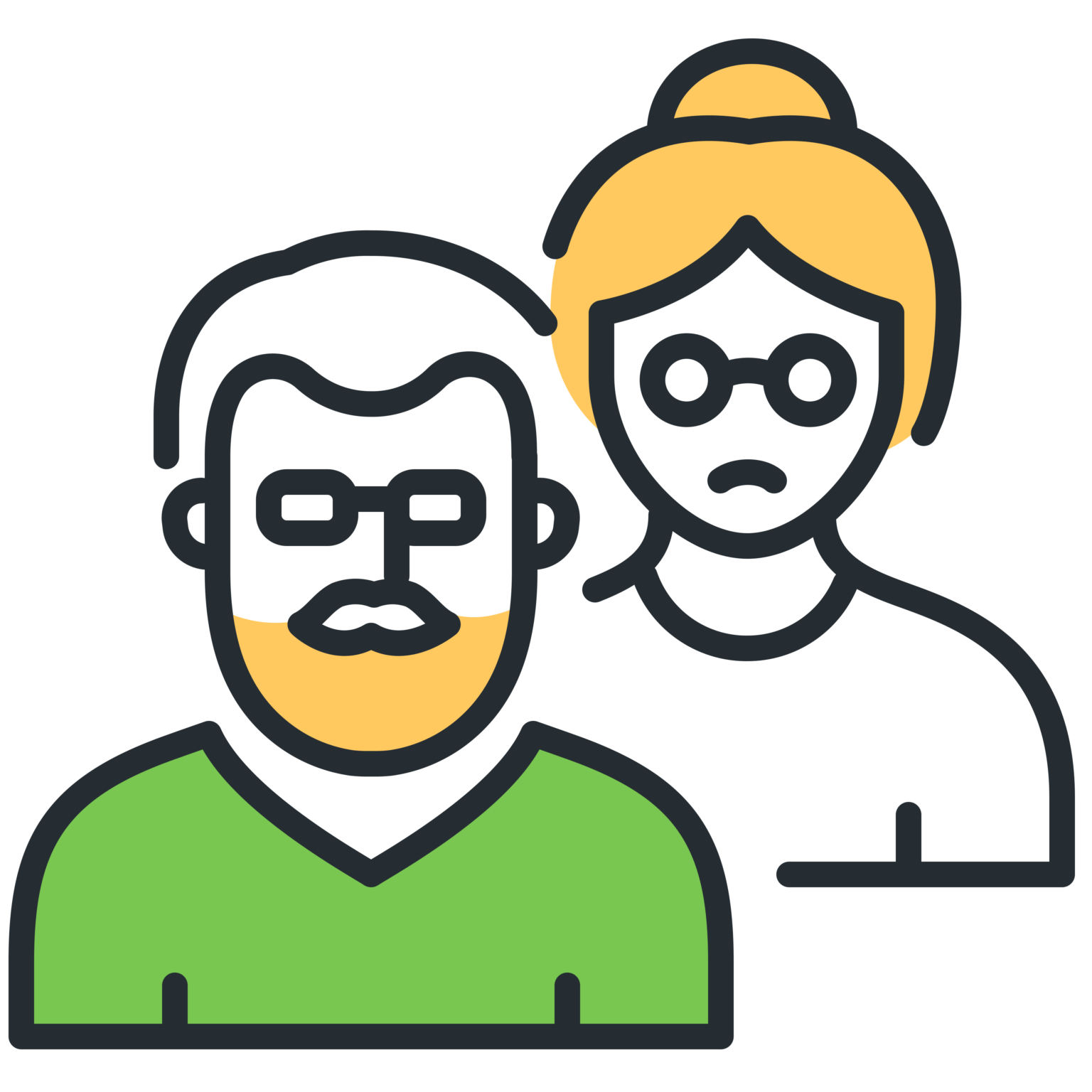 illustration personnes senior