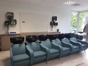 nouveaux bacs à shampoing pour les atelier coiffure