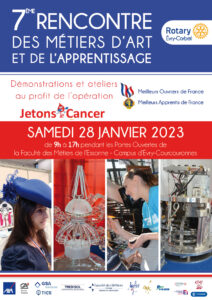 Affiche 7eme salon des métiers d'art et de l'apprentissage