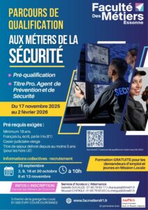 affiche préqualif métiers de la sécurité