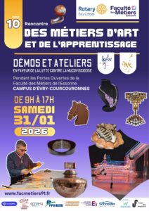 affiche salon des métiers d'art 2026- 10ème édition- samedi 31 janvier