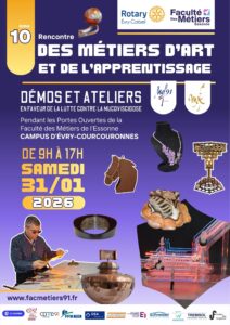 affiche salon des métiers d'art 2026- 10ème édition- samedi 31 janvier