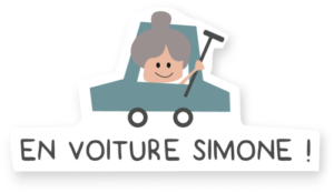 logo en voiture Simone