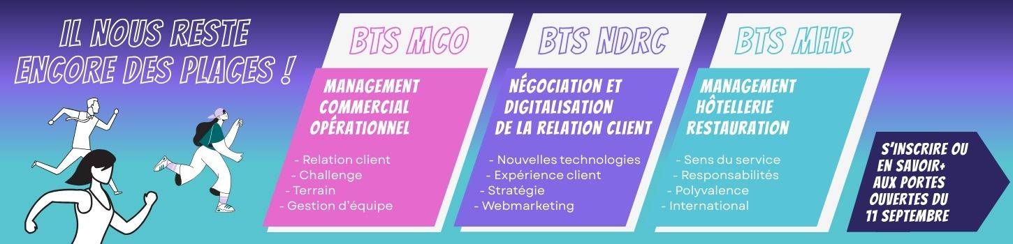 il reste encore des places venez à la JPO du 11 septembre