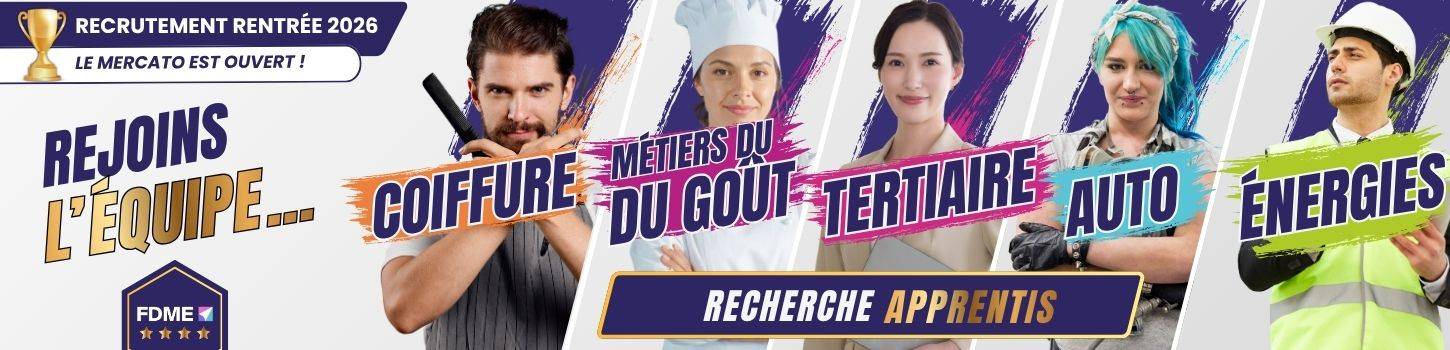 recrutement rentrée 2026 : le mercato est ouvert, rejoins l'équipe FDME sur une filière où il reste de la place