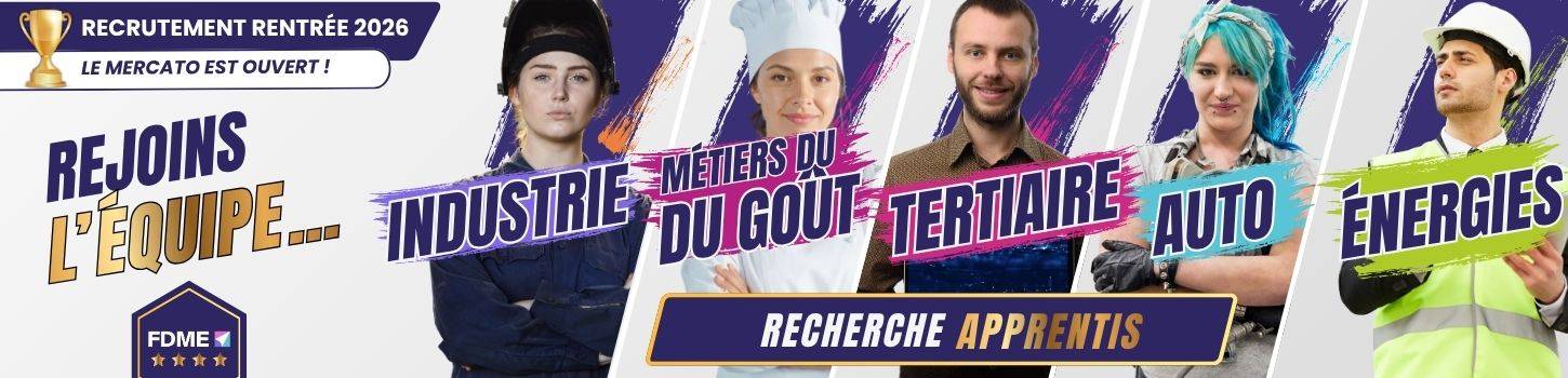 recrutement rentrée 2026 : le mercato est ouvert, rejoins l'équipe FDME sur une filière où il reste de la place