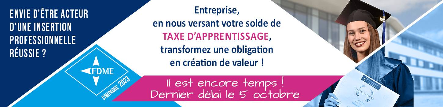 Slide annonce prolongation dotation taxe d'apprentissage